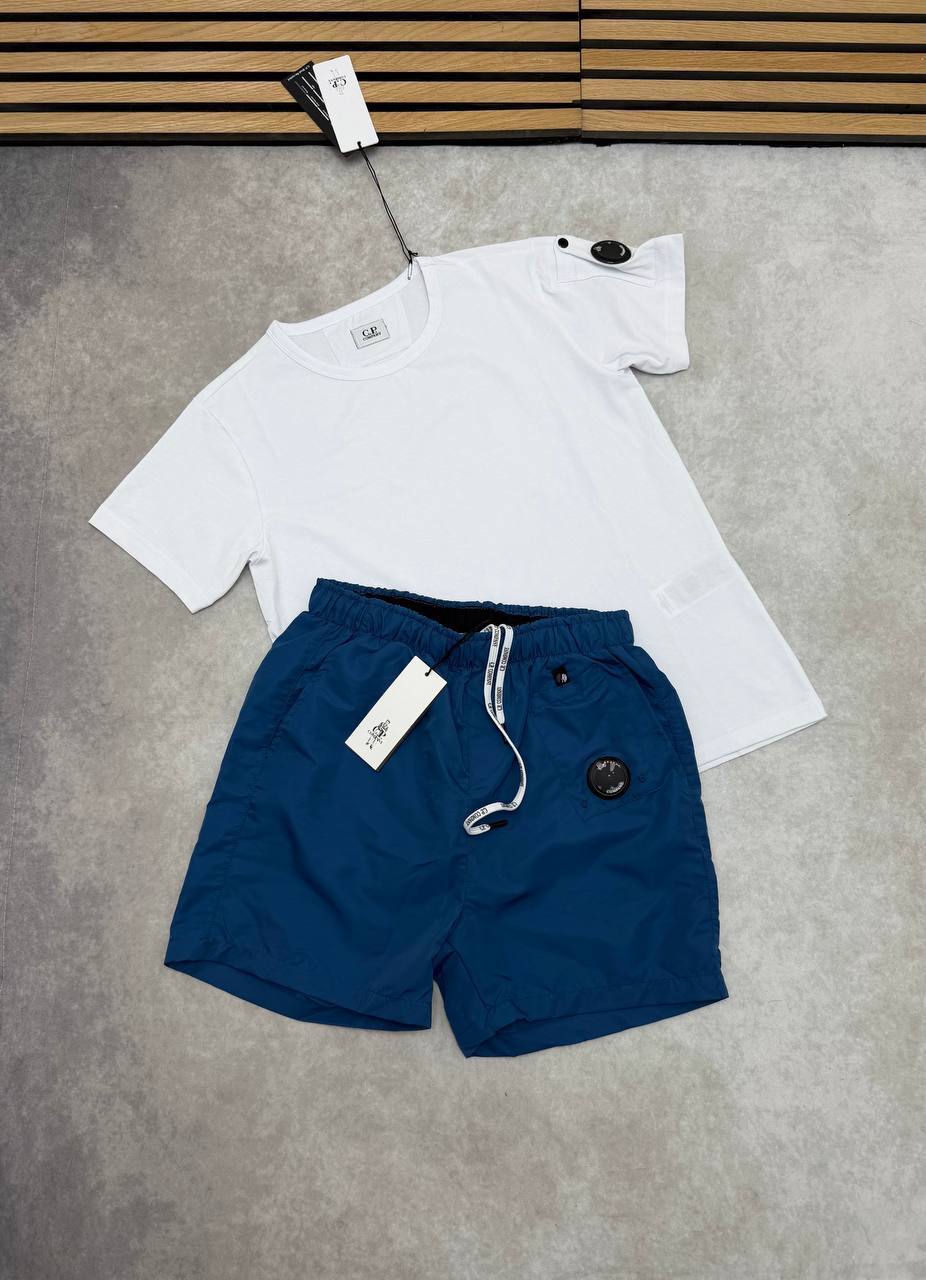 C.P. Company Men's Lens Crewneck T-Shirt & Shorts Set in Different Colors Men's Reps Sale UK Best Quality AAA Replica