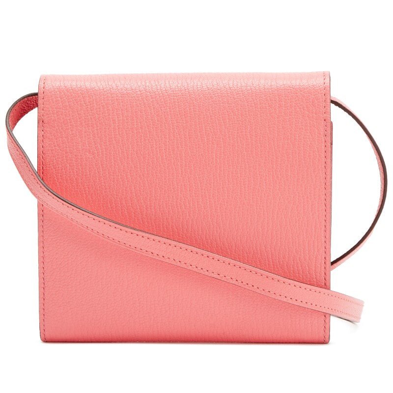 Rose Lipstick Chevre Mysore Cinhetic To Go Wallet on Strap Bag Palladium Hardware, 2018 - Crowned Bag