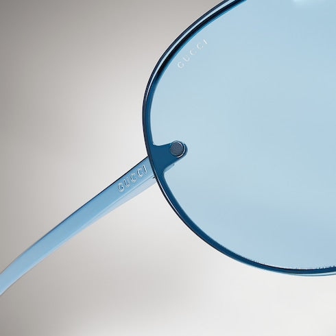 Mask frame sunglasses - blue