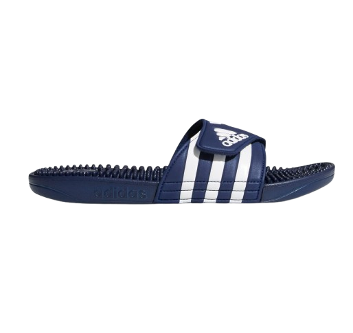 Adidas Men's Adissage Slides - Dark Blue / Cloud White / Dark Blue Adidas