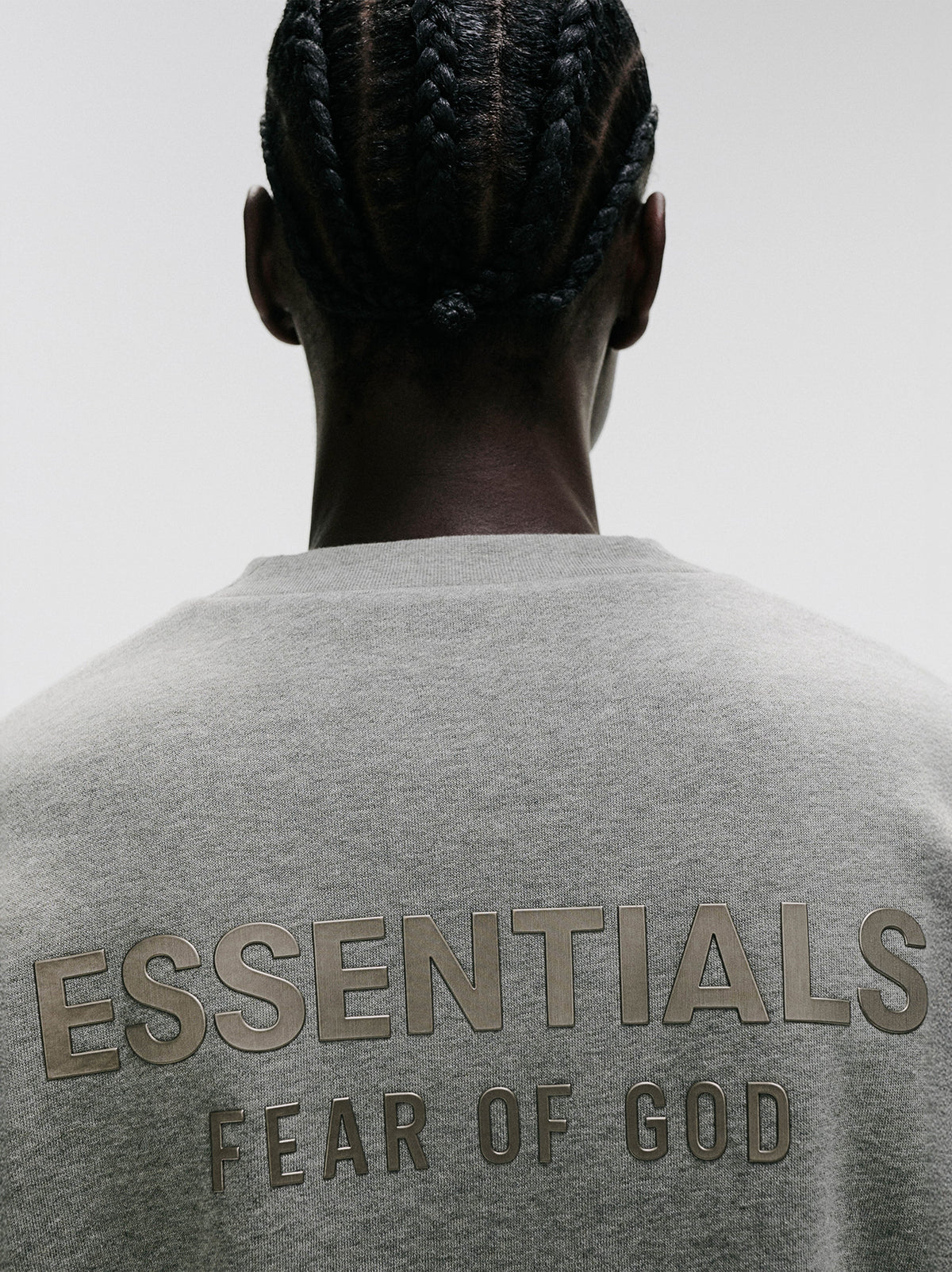 Fear of God Essentials Classic Long Sleeve Cotton Jersey Tee Soft Taupe BagAg
