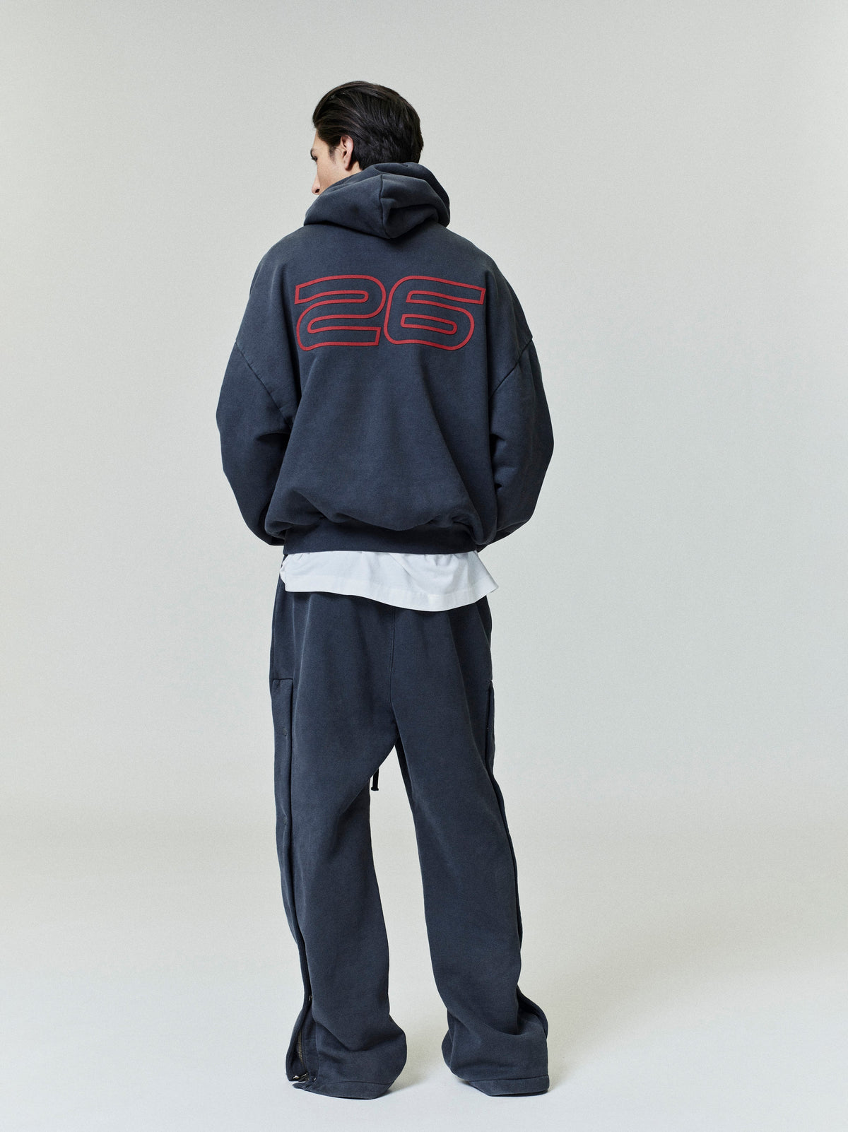 Fear of God Essentials Heavy Fleece 90s Hoodie Black Red BagAg