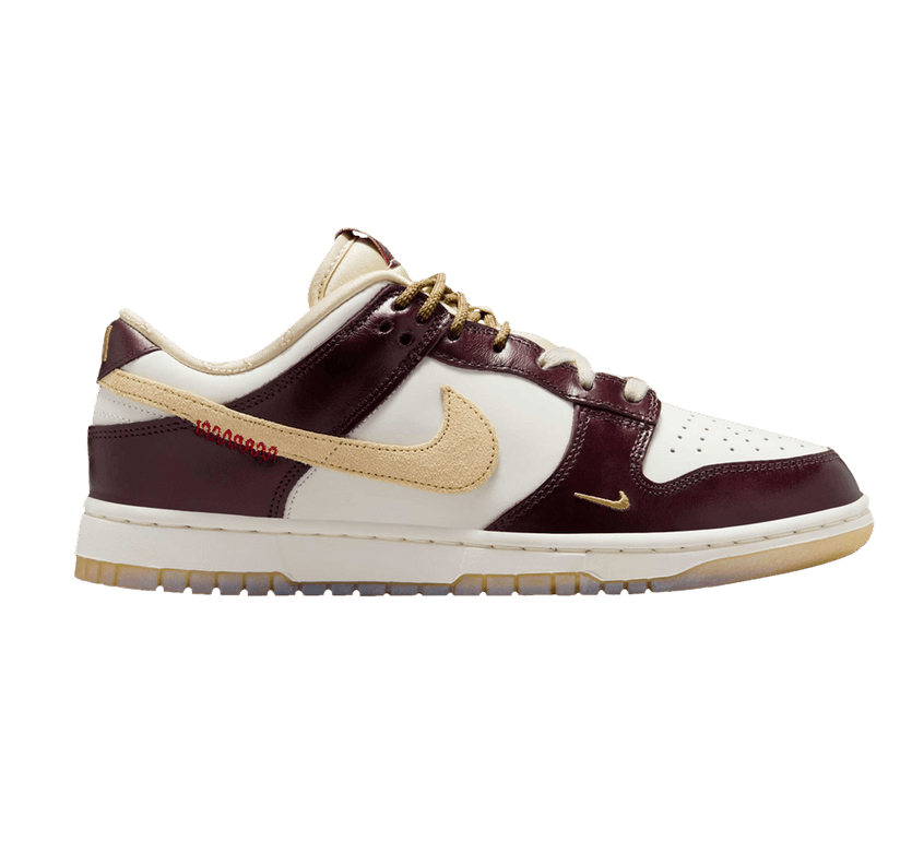 Nike Women's Dunk Low Lx Shoes - Burgundy Crush / Sail / Team Gold / Dark Red Nike