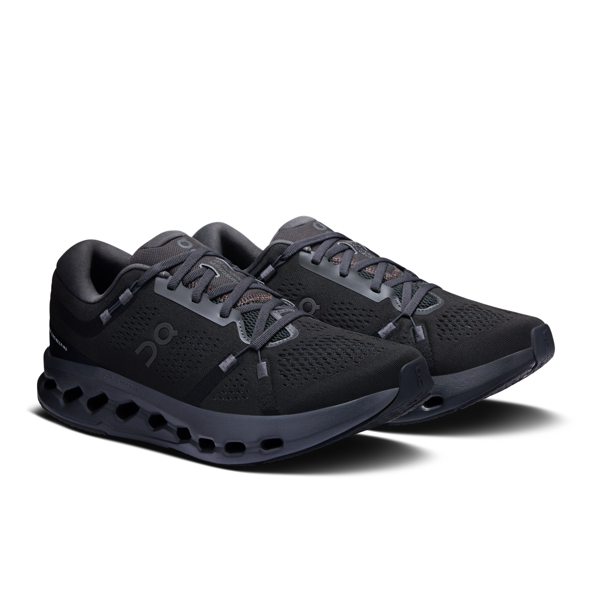 On Running Men's Cloudsurfer 2 Shoes - Black / Black On Running