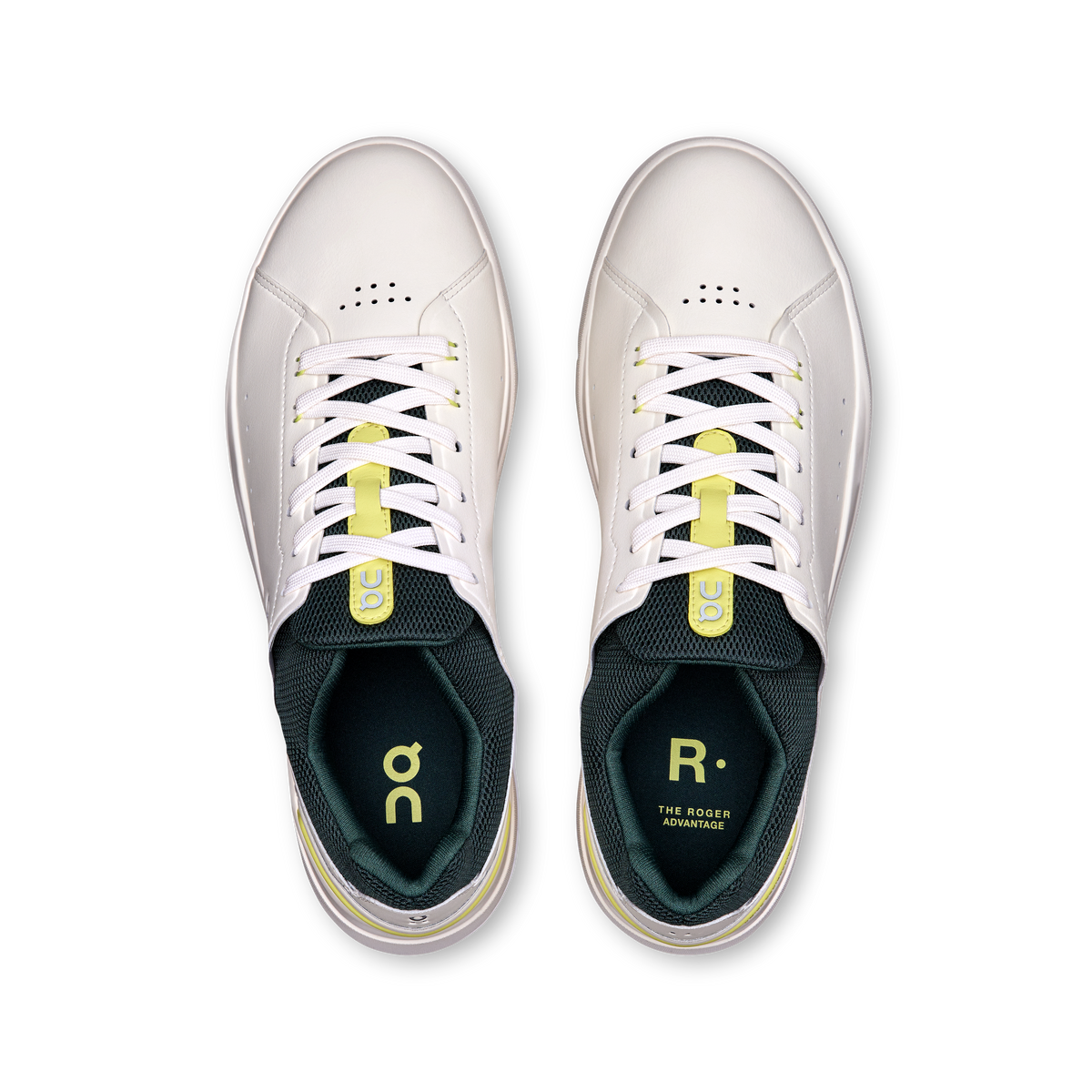 On Running Men's The Roger Advantage Shoes - Ivory / Evergreen On Running