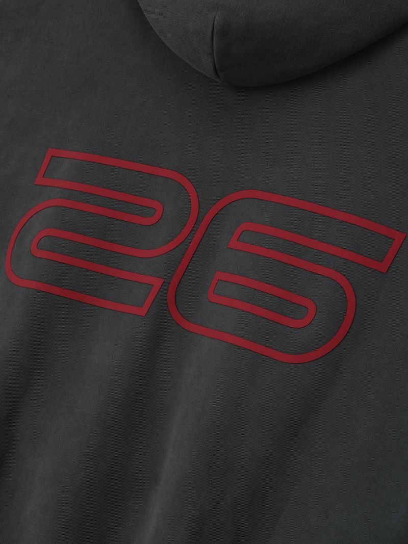 Fear of God Essentials Heavy Fleece 90s Hoodie Black Red BagAg