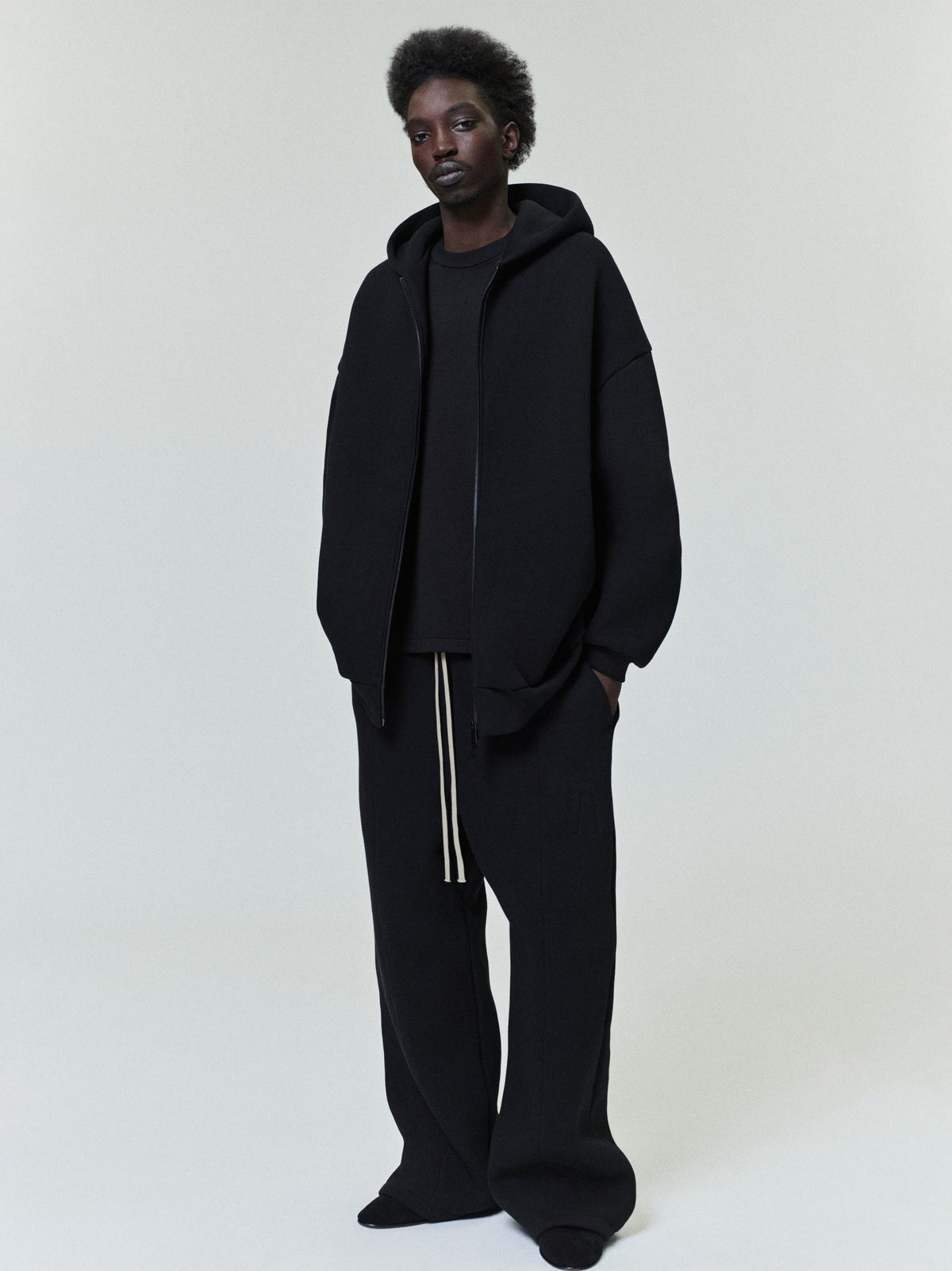 Fear of God Athletics Full Zip Up Hoodie Black Fear of God