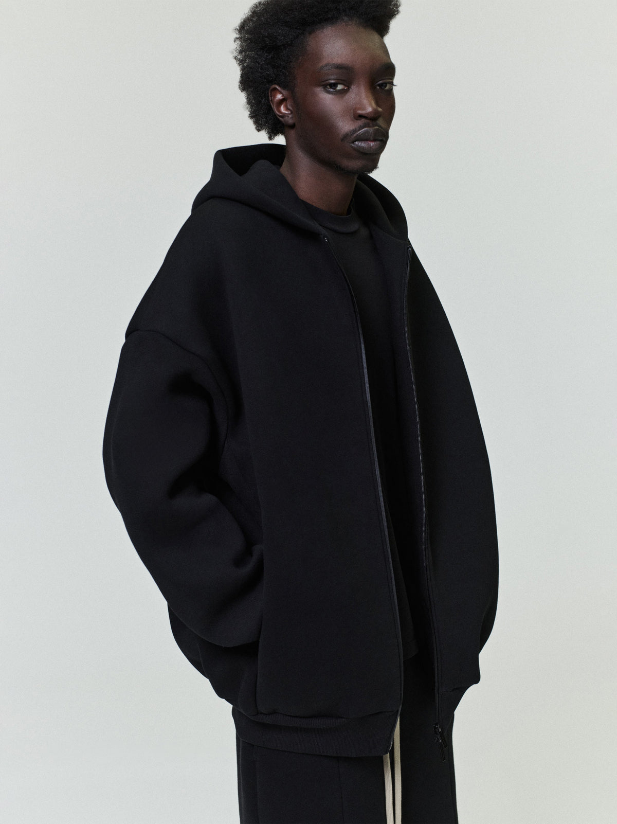 Fear of God Athletics Full Zip Up Hoodie Black Fear of God