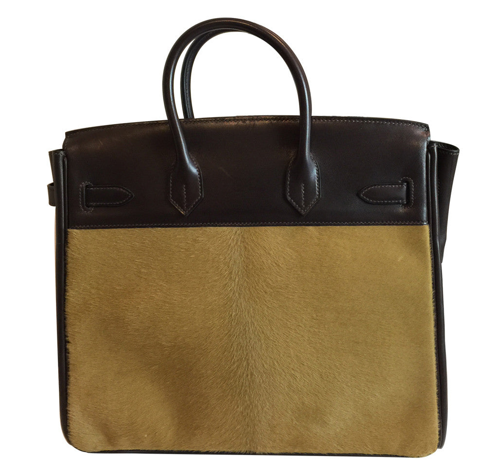 Hermès Troika Birkin Bag - Evercalf & Pony Hair Crowned Bag