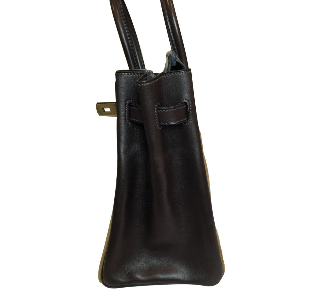 Hermès Troika Birkin Bag - Evercalf & Pony Hair Crowned Bag