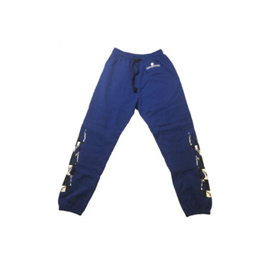 Blue Chrome Heart Jeans