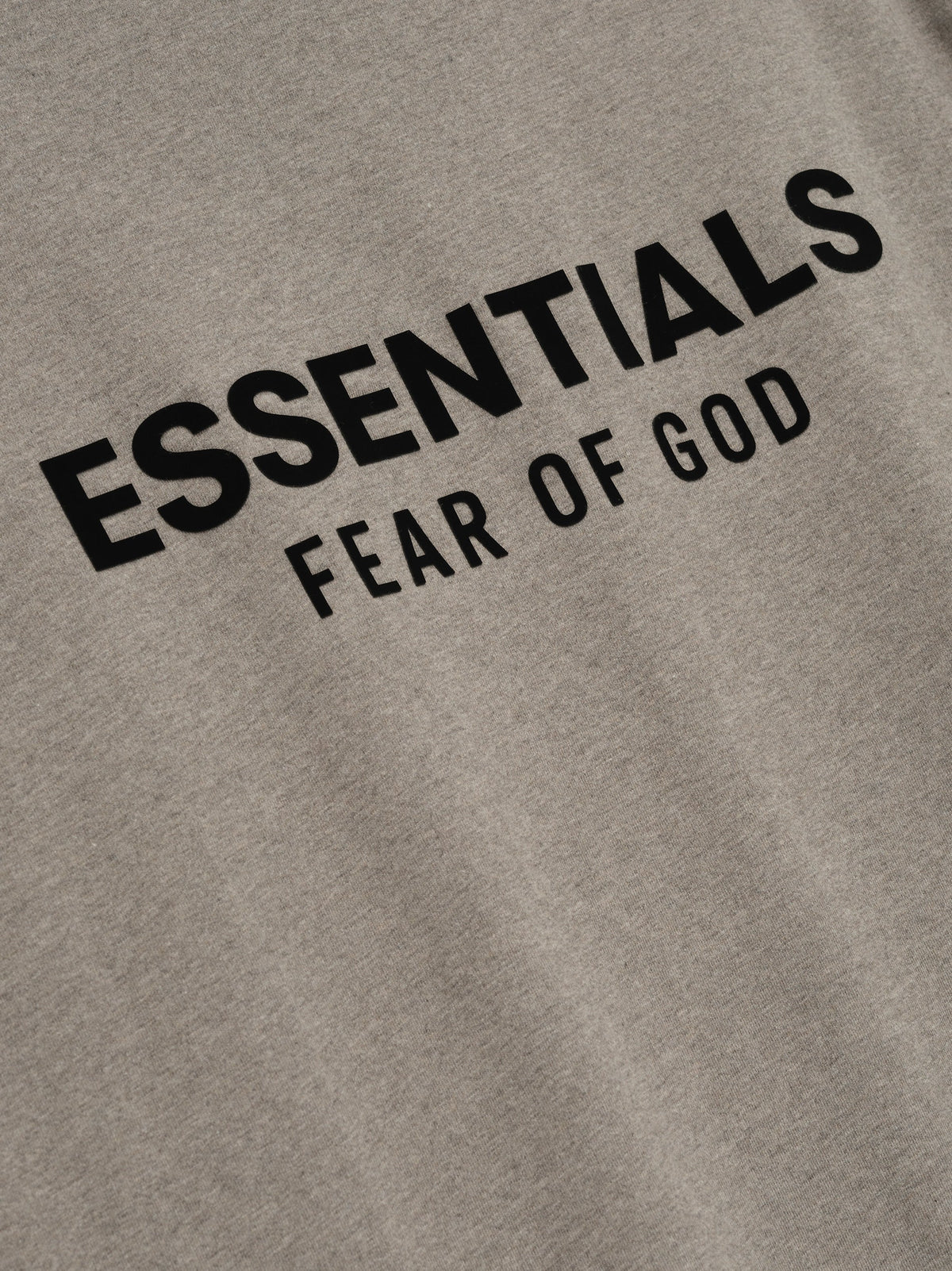 Fear of God Essentials Classic Long Sleeve Crewneck Tee Taupe BagAg