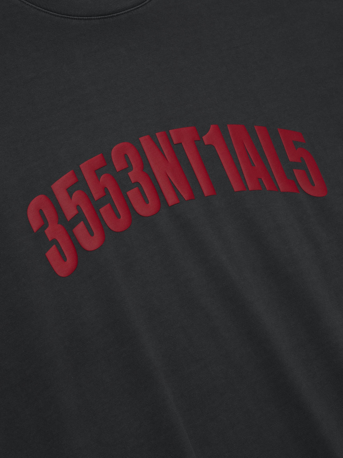 Fear of God Essentials Chicago City Exclusive 90s Oversized Tee Black Red BagAg