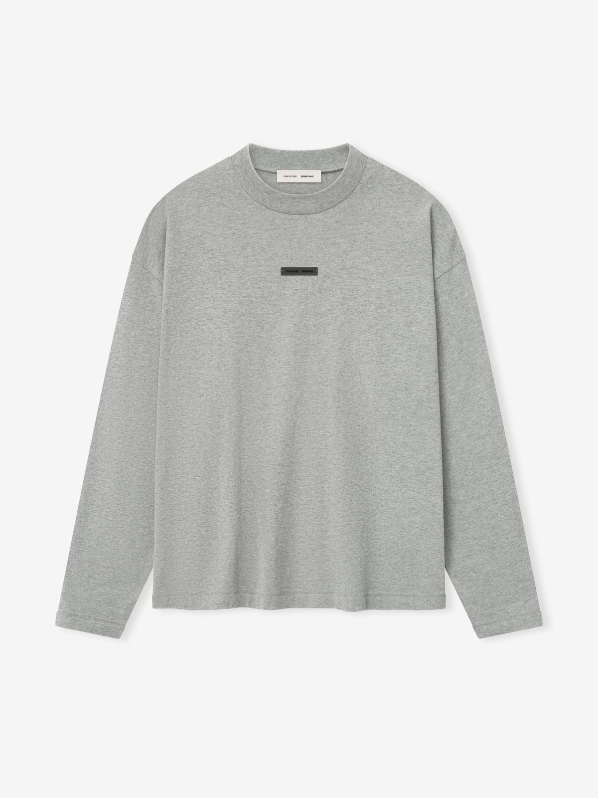 Fear of God Essentials Classic Long Sleeve Cotton Jersey Tee Soft Taupe BagAg