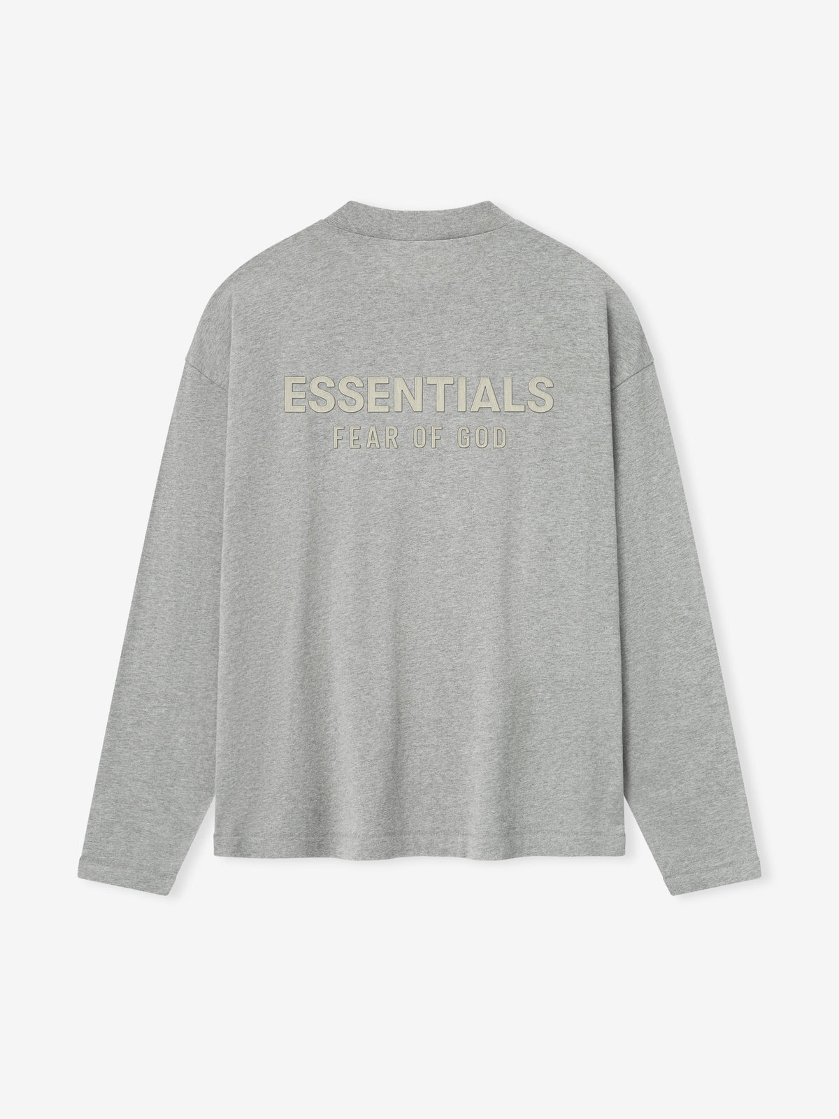 Fear of God Essentials Classic Long Sleeve Cotton Jersey Tee Soft Taupe BagAg