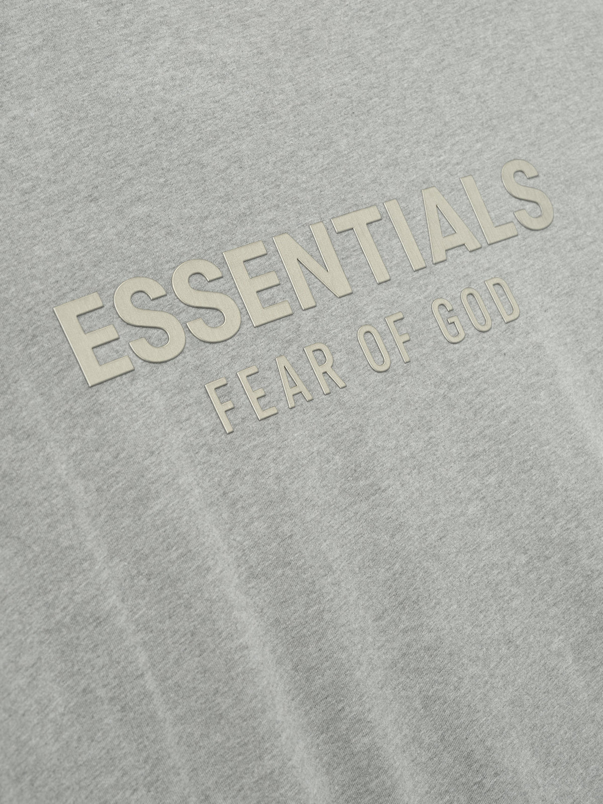 Fear of God Essentials Classic Long Sleeve Cotton Jersey Tee Soft Taupe BagAg