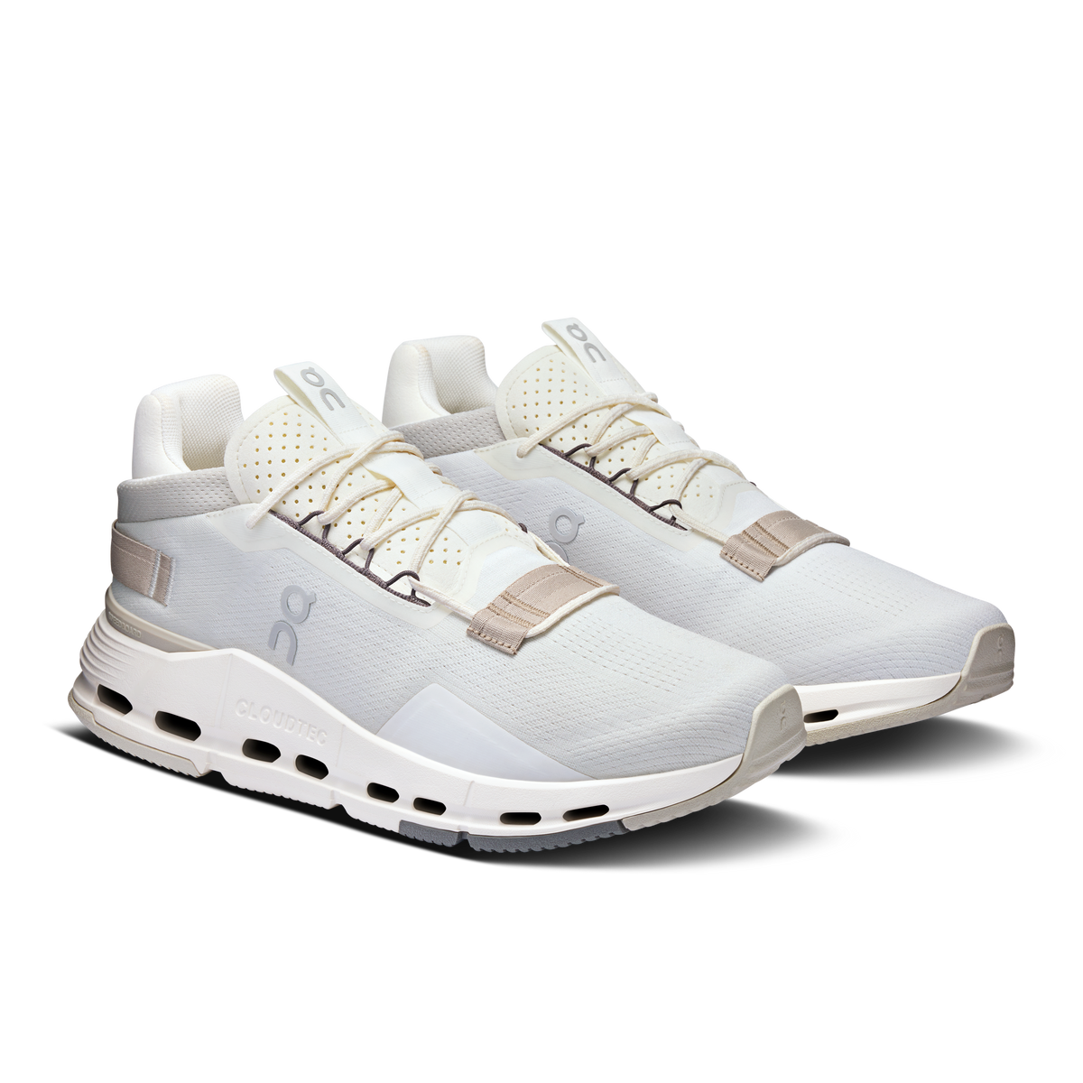 On Running Men's Cloudnova 2 Shoes - Ice / Sand On Running
