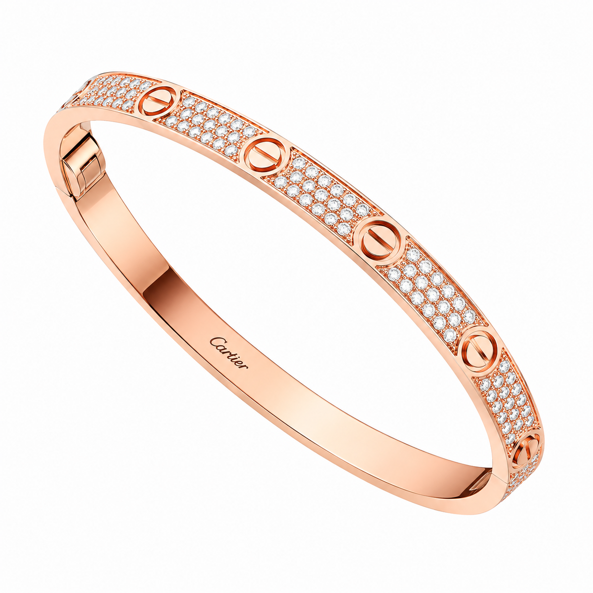 Love Medium Paved Rose Gold Bracelet My Store 6