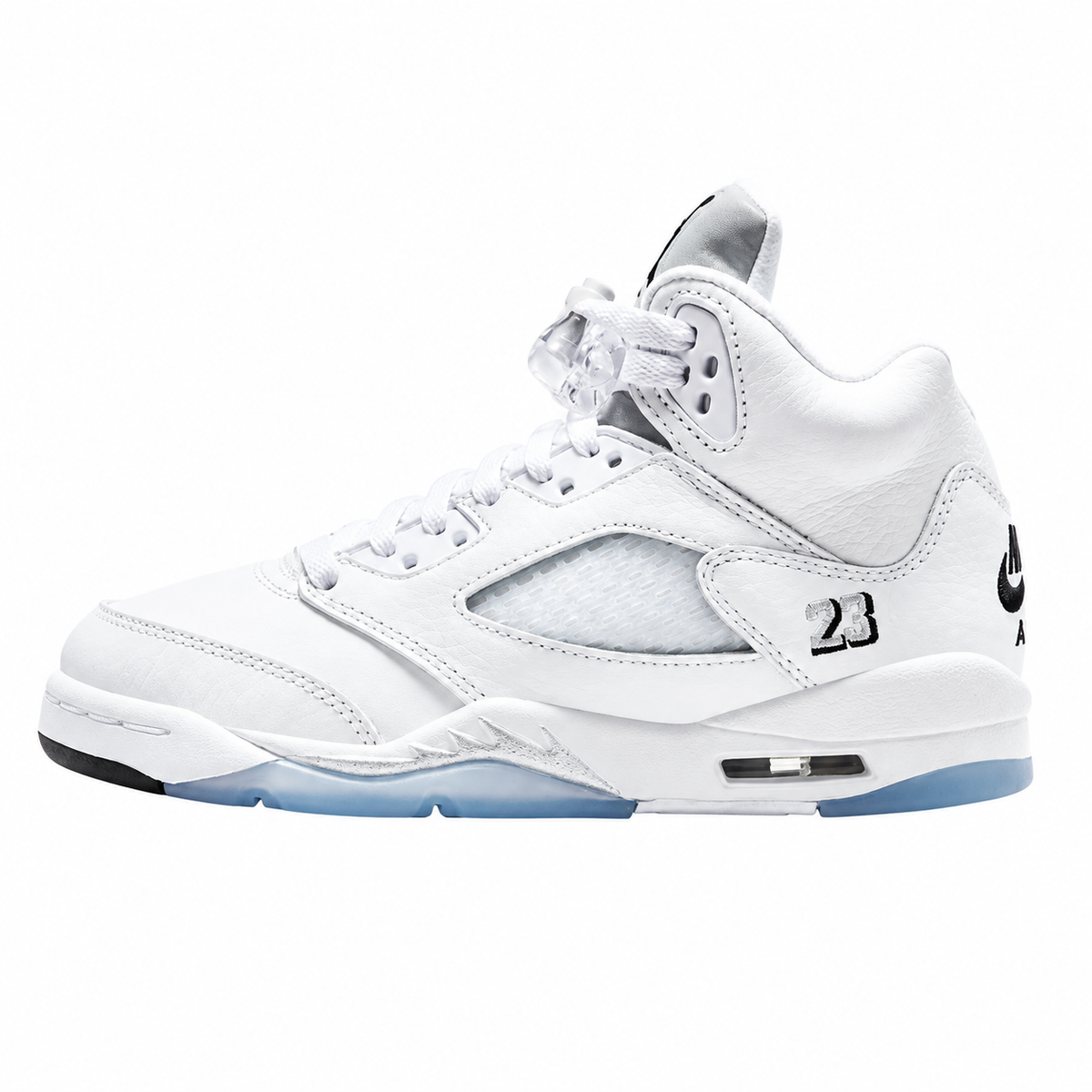 Kids' Air Jordan 5 Retro OG White Metallic Sneakers My Store 6