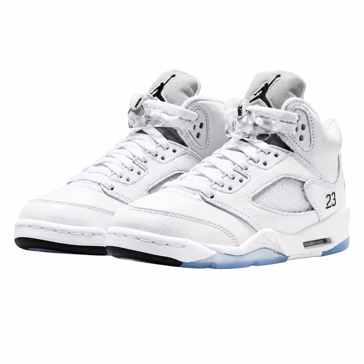 Kids' Air Jordan 5 Retro OG White Metallic Sneakers My Store 6