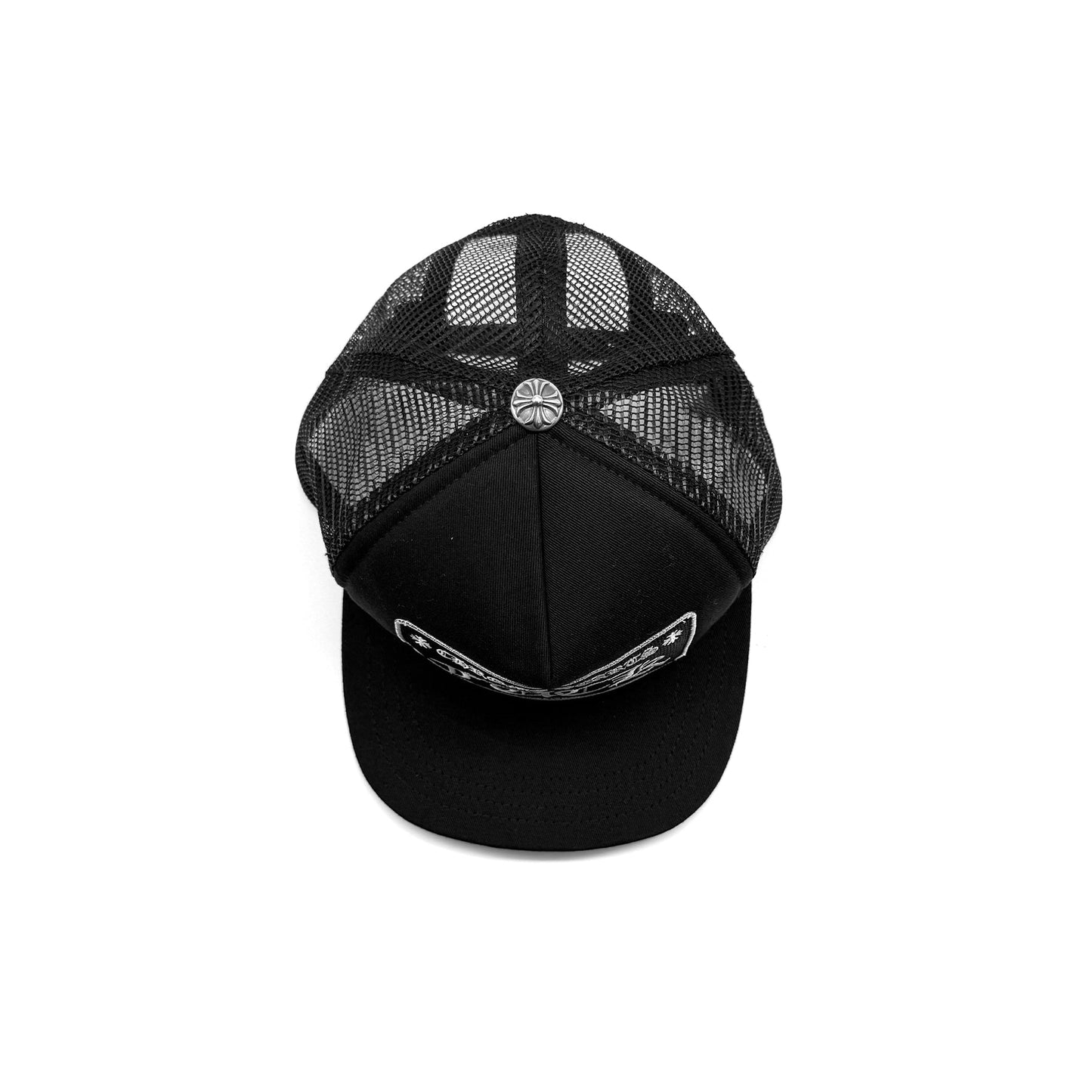 Chrome Hearts F U Embroidered Trucker Cap in Black