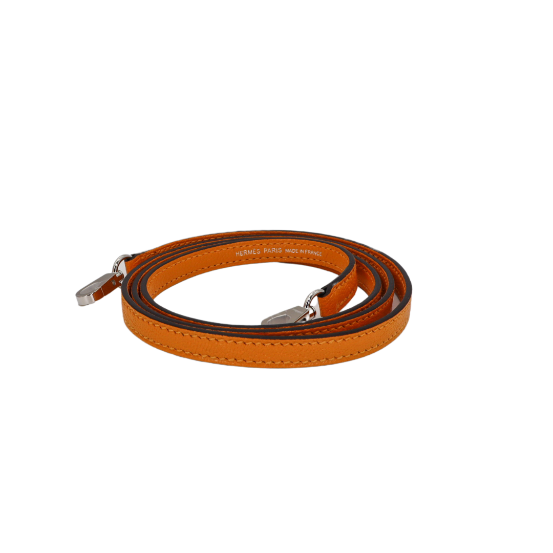 Hermès Mini Kelly II Sellier Moutarde Chèvre Palladium Hardware Crowned Bag