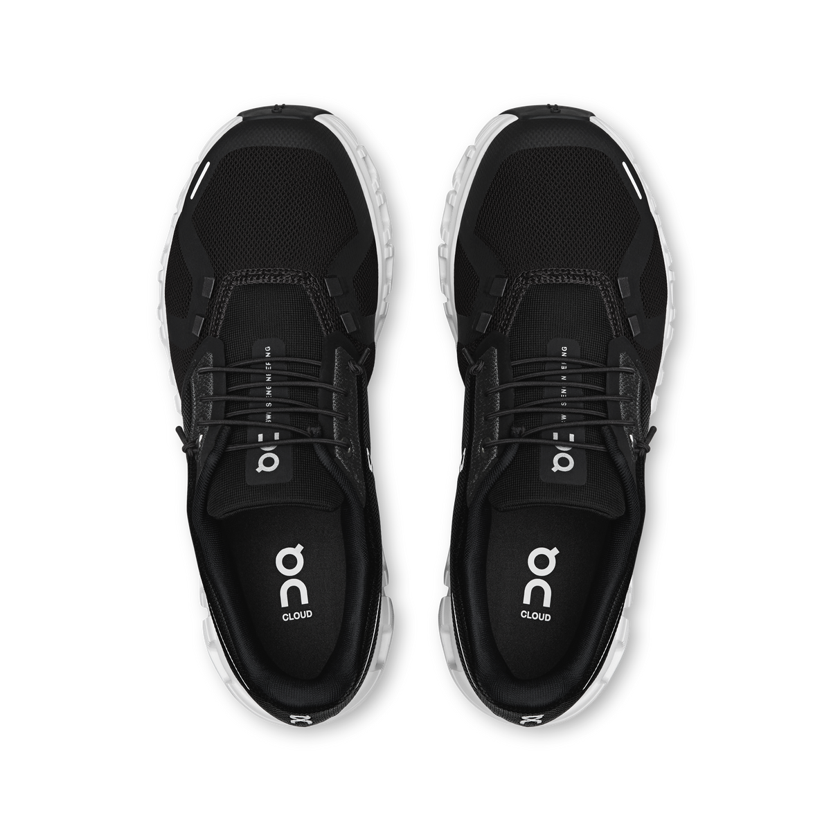 On Running Women's Cloud 6 Shoes - Black / White On Running