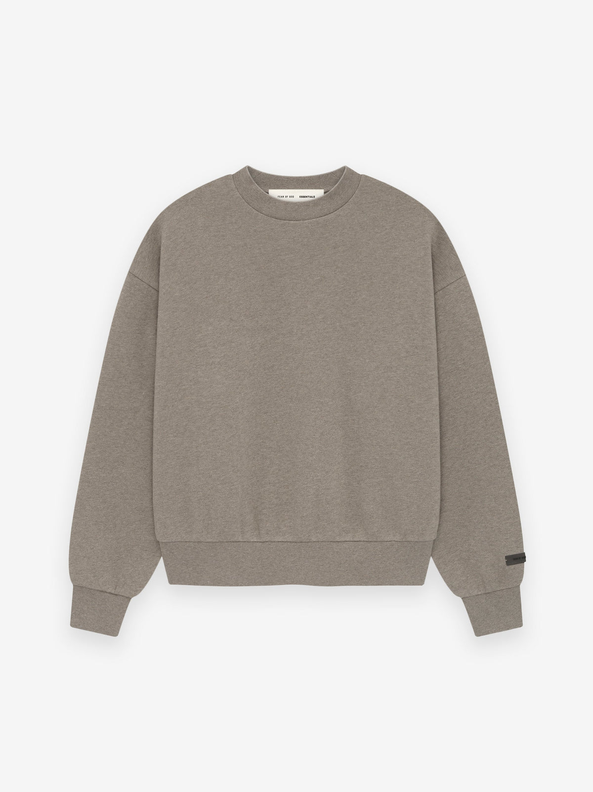 Fear of God Essentials Classic Core Fleece Crewneck Sweatshirt Taupe BagAg