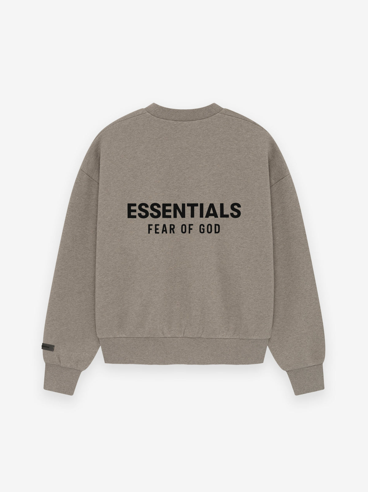 Fear of God Essentials Classic Core Fleece Crewneck Sweatshirt Taupe BagAg
