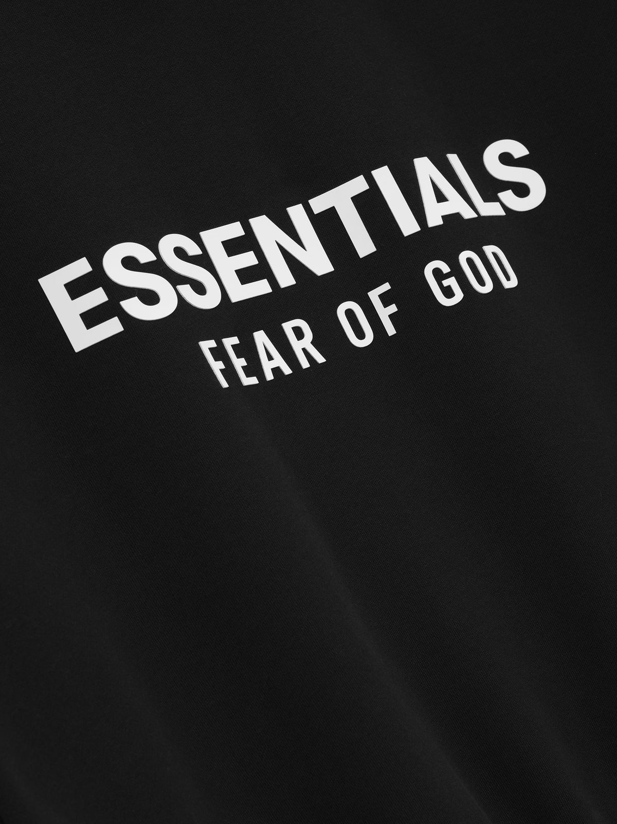 Fear of God Essentials Classic Core Fleece Crewneck Sweatshirt Black BagAg