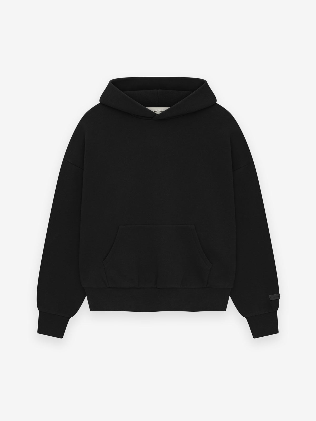 Fear of God Essentials Classic Core Fleece Hoodie Black BagAg