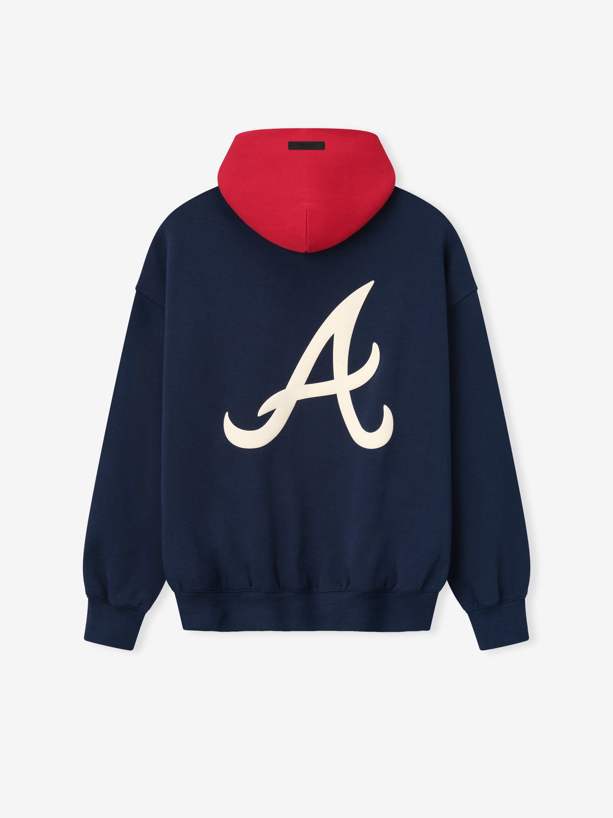 Fear of God Essentials Braves Sport Hoodie Navy Blue Red