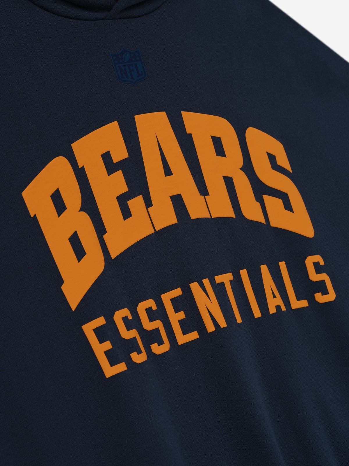 Fear of God Essentials x Chicago Bears Sport Hoodie Navy Blue Beige BagAg
