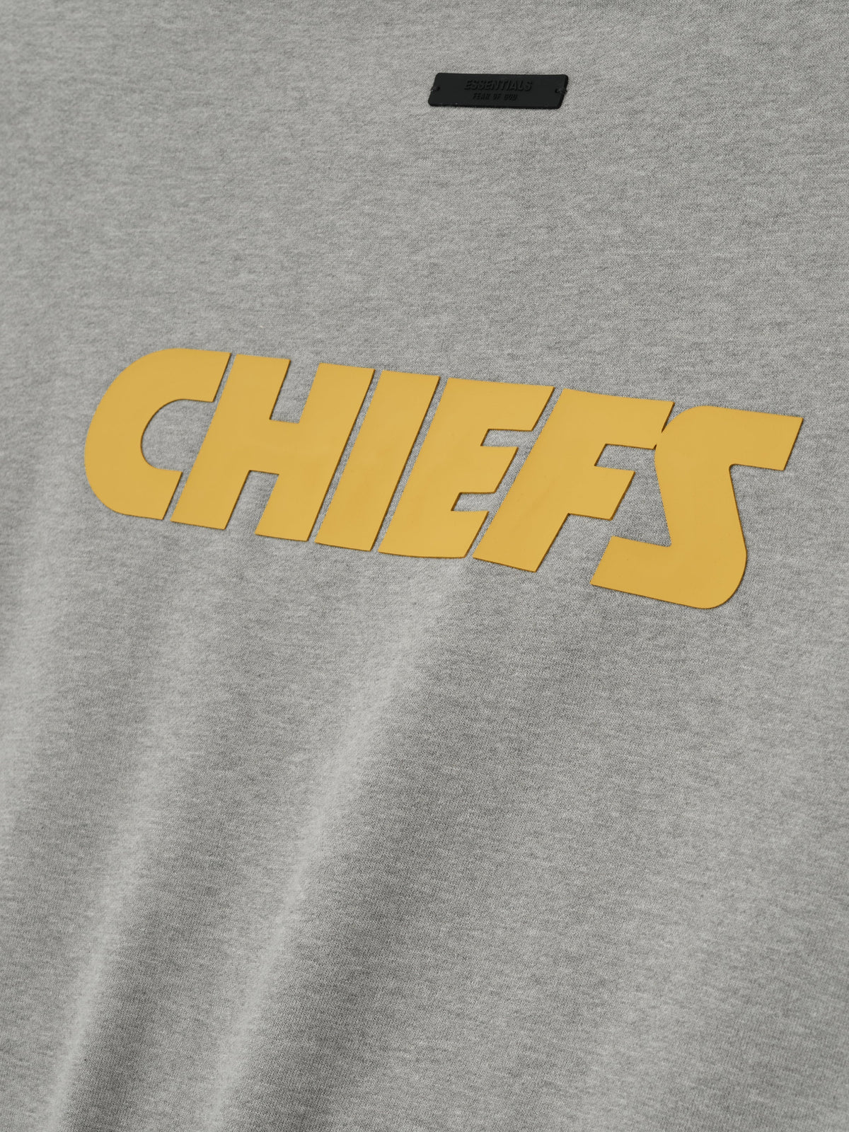 Fear of God Essentials x Kansas City Chiefs Sport Crewneck Sweatshirt Heather Grey Red BagAg