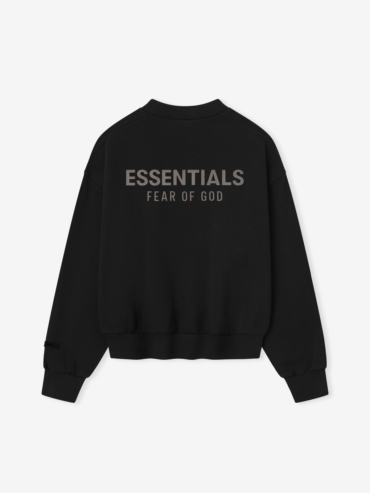 Fear of God Essentials Classic Fleece Crewneck Sweatshirt Black BagAg