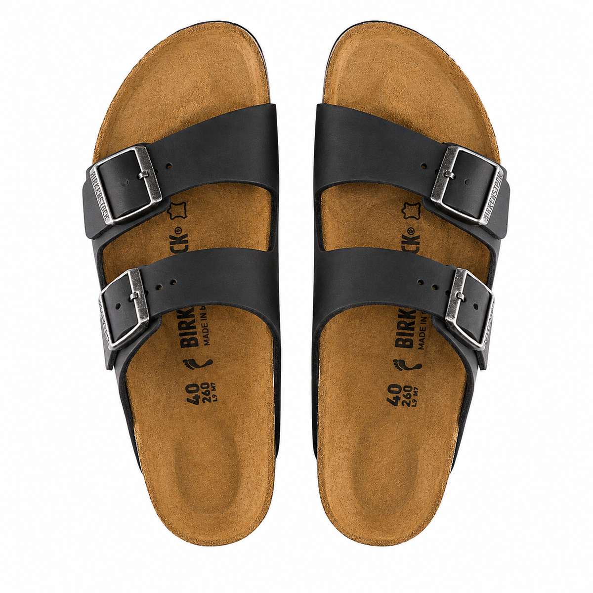 Arizona Black Leather Sandals My Store 6