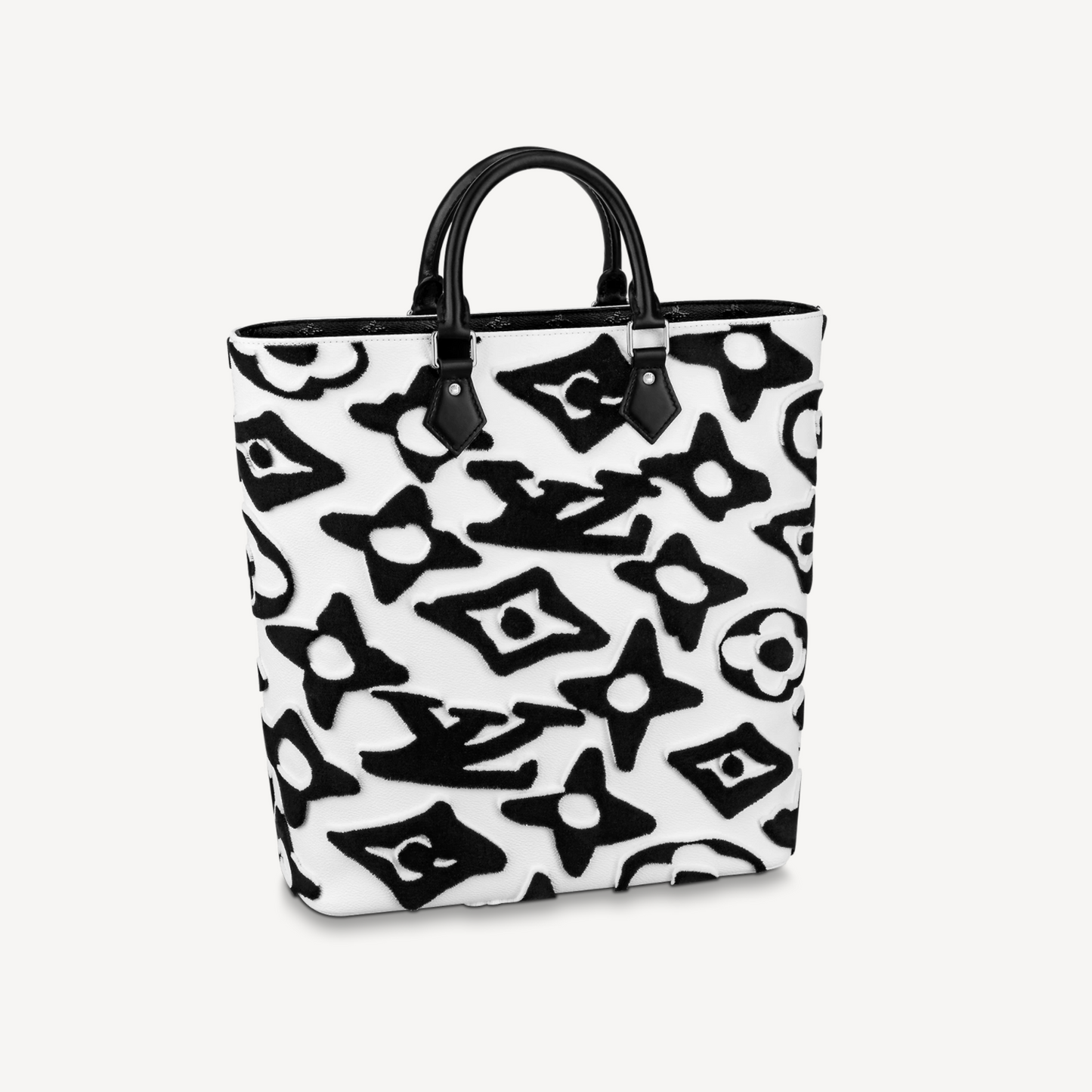Louis Vuitton LV x UF Cabas Tufted Monogram Canvas Tote M45567 Black White