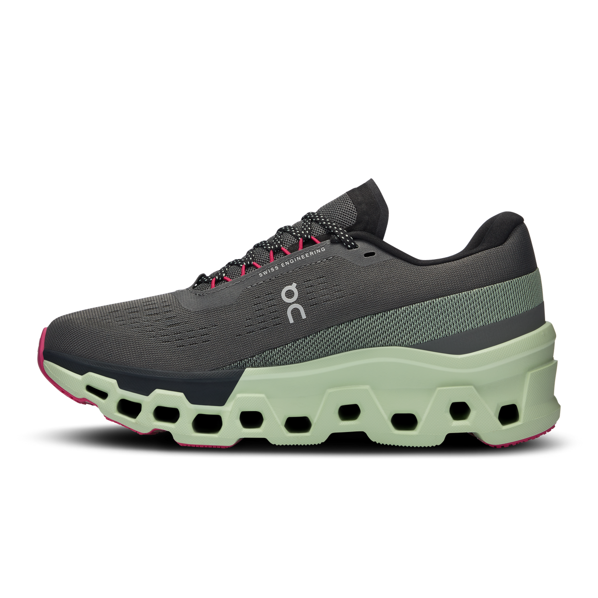 On Running Women's Cloudmonster 2 Shoes - Asphalt / Lima On Running