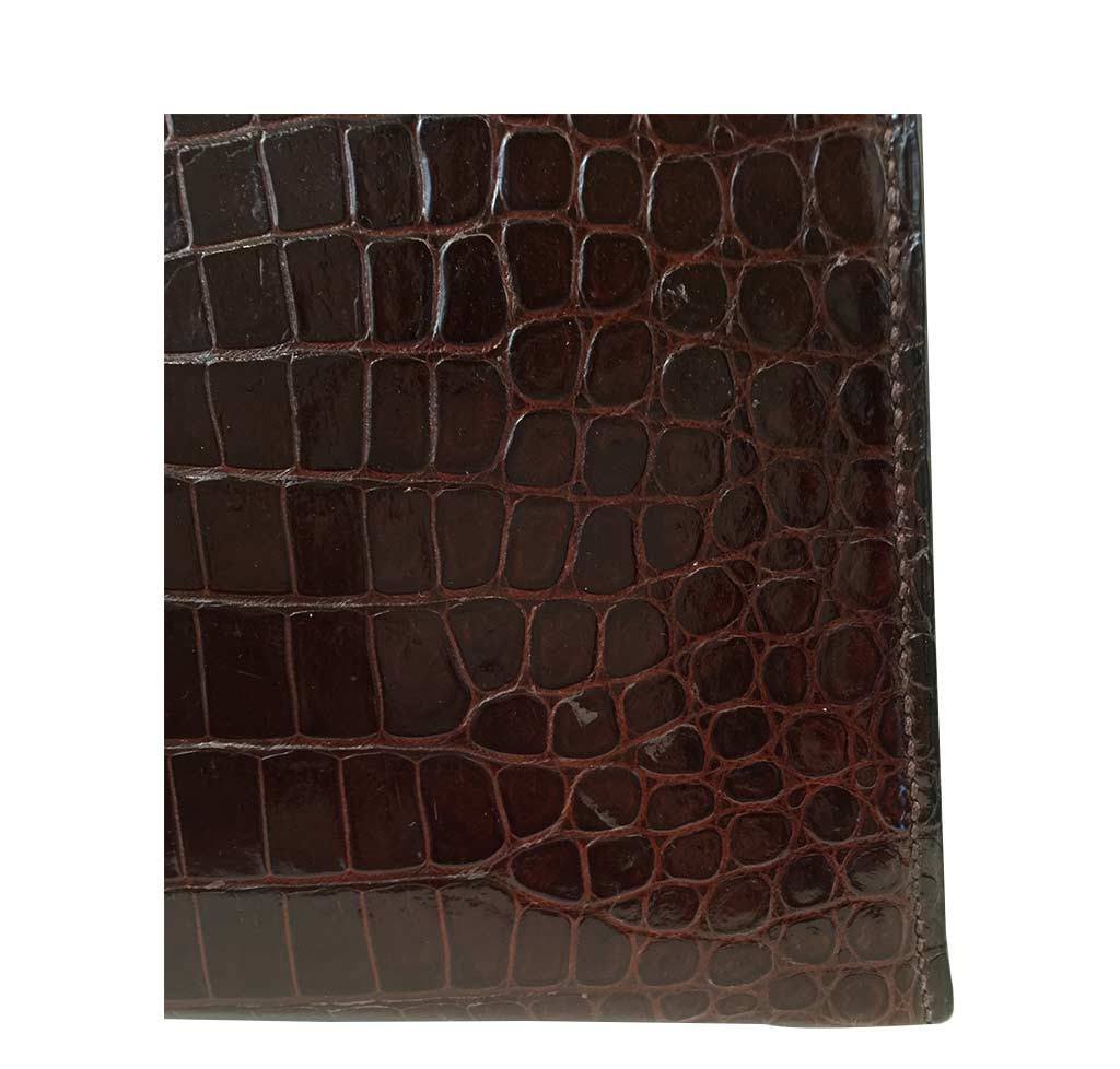 Hermès Vintage Kelly Crocodile Bag 32cm Crowned Bag