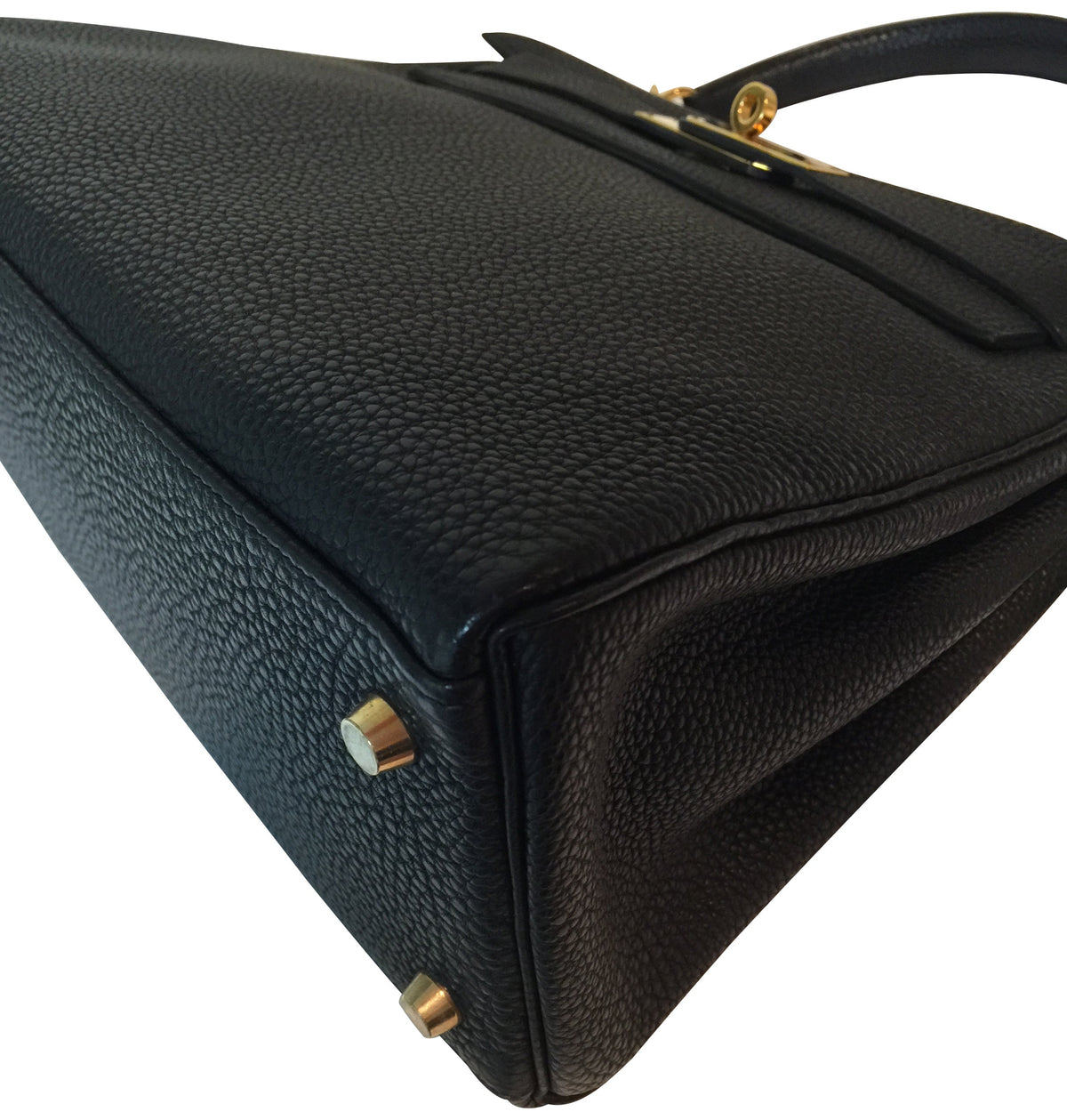 Hermès Kelly 28 Black Togo Bag GHW Crowned Bag