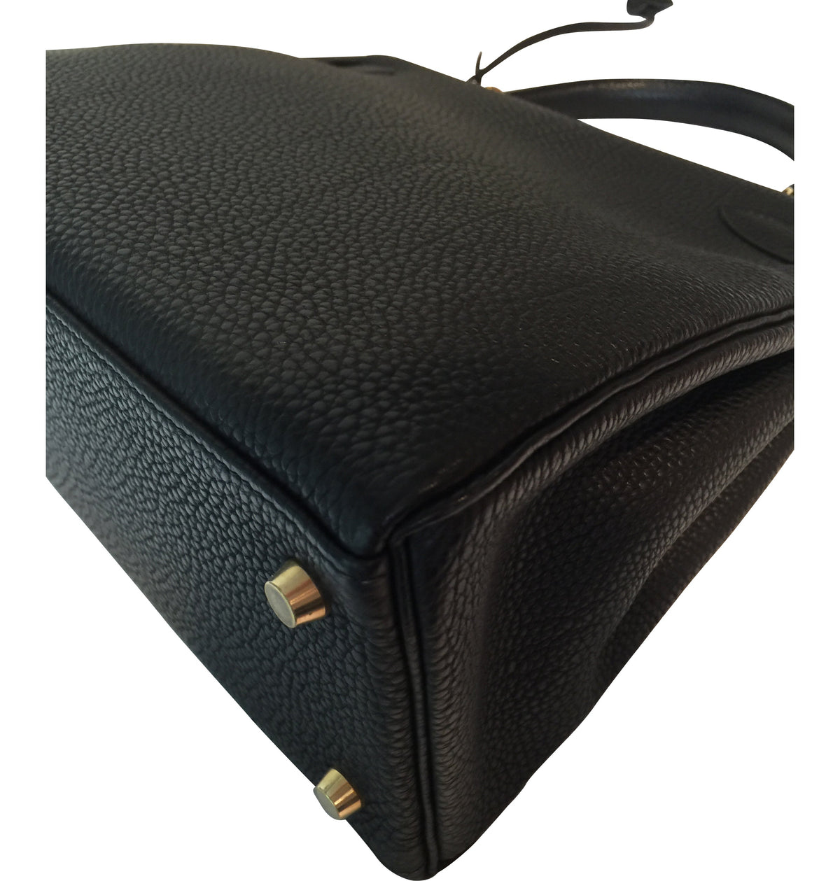 Hermès Kelly 28 Black Togo Bag GHW Crowned Bag