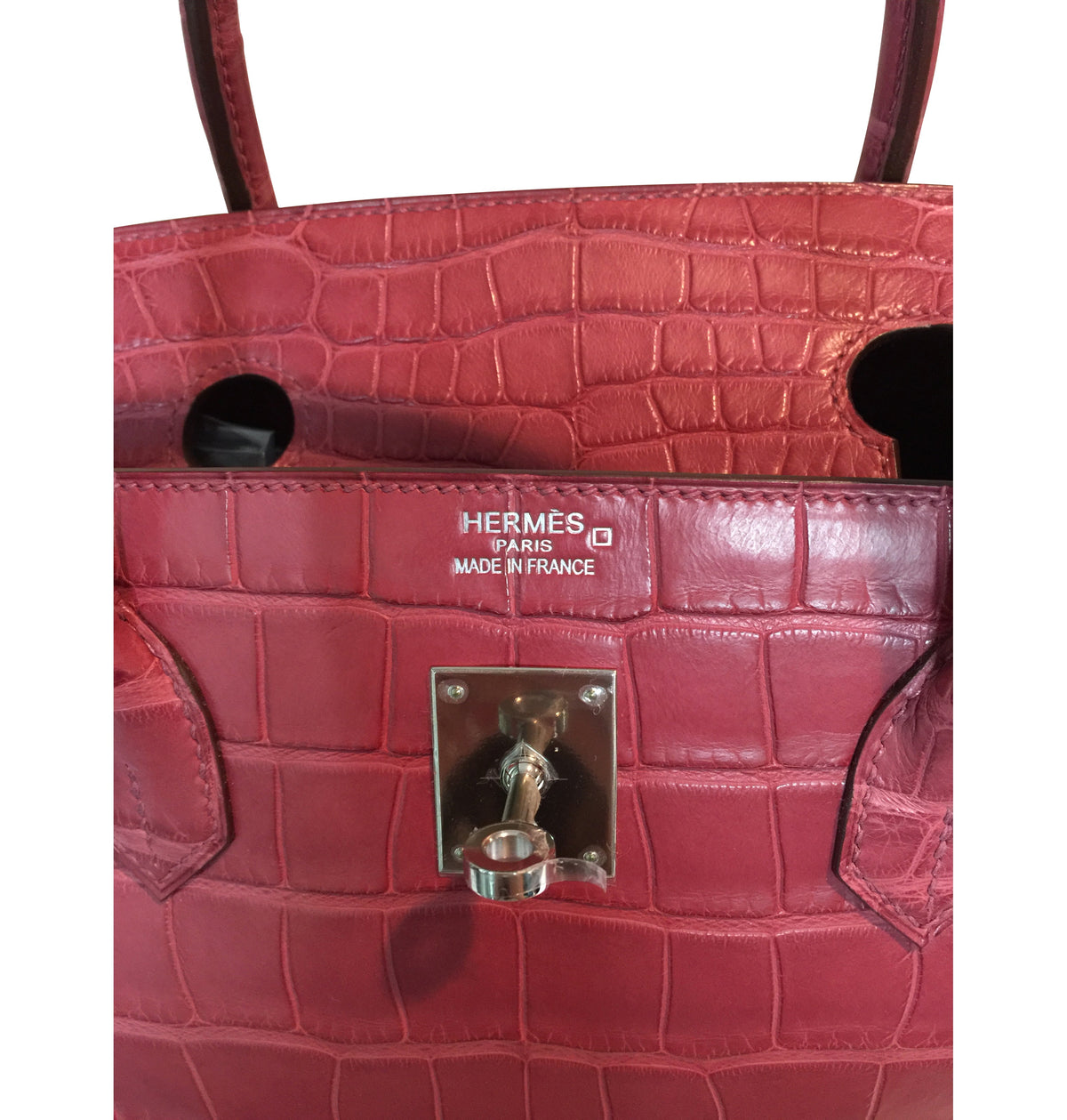 Hermès Alligator Birkin Bag Fuchsia 40cm Crowned Bag