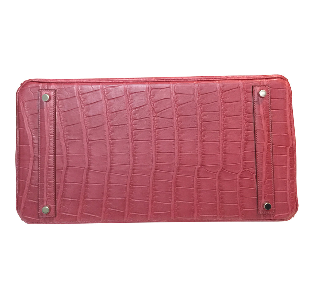 Hermès Alligator Birkin Bag Fuchsia 40cm Crowned Bag