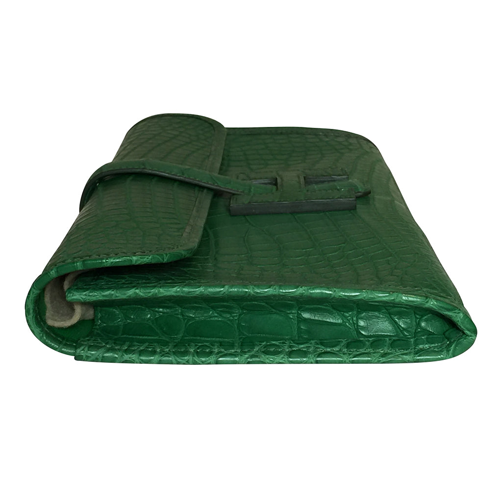 Hermès Jige Elan 29 Clutch Alligator Matte Bag Crowned Bag
