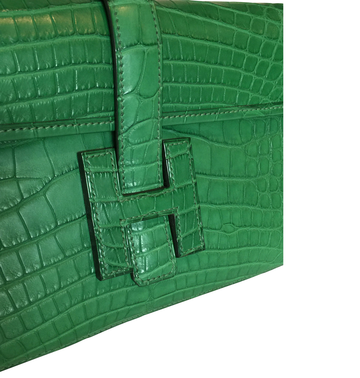 Hermès Jige Elan 29 Clutch Alligator Matte Bag Crowned Bag