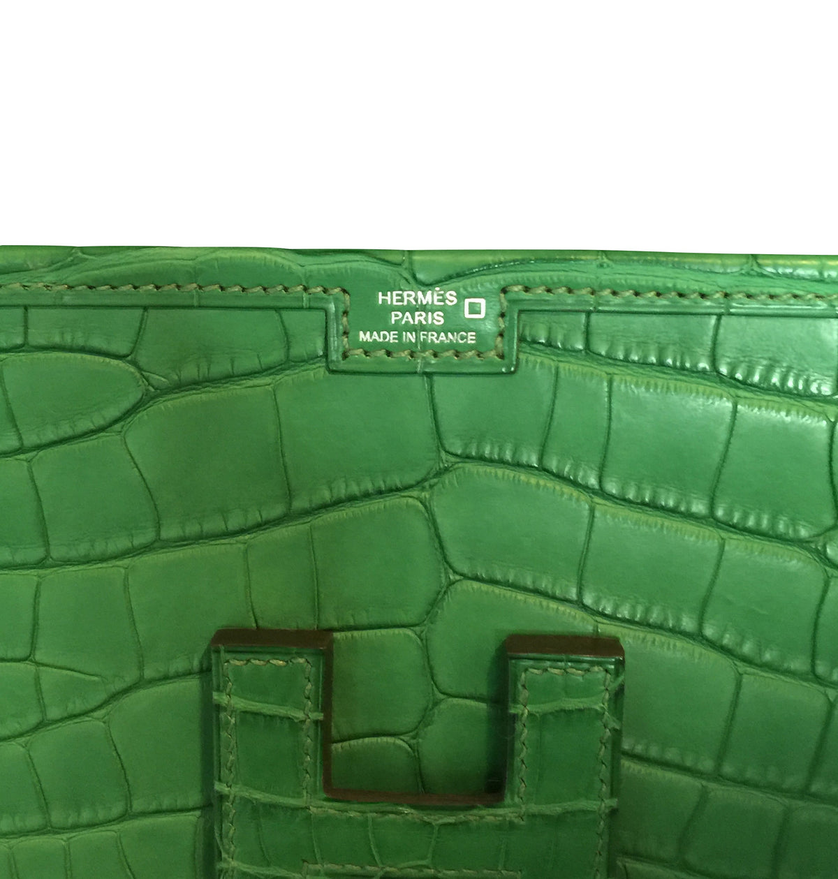 Hermès Jige Elan 29 Clutch Alligator Matte Bag Crowned Bag
