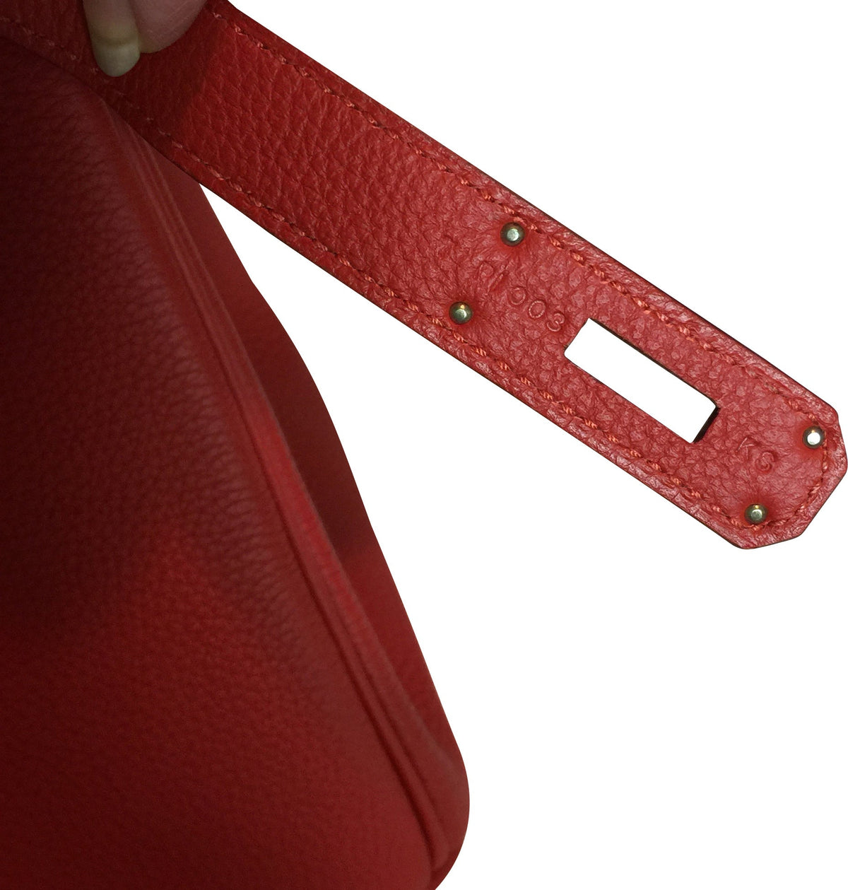 Hermès Birkin 30 Vermilion Veau Togo Bag PHW Crowned Bag