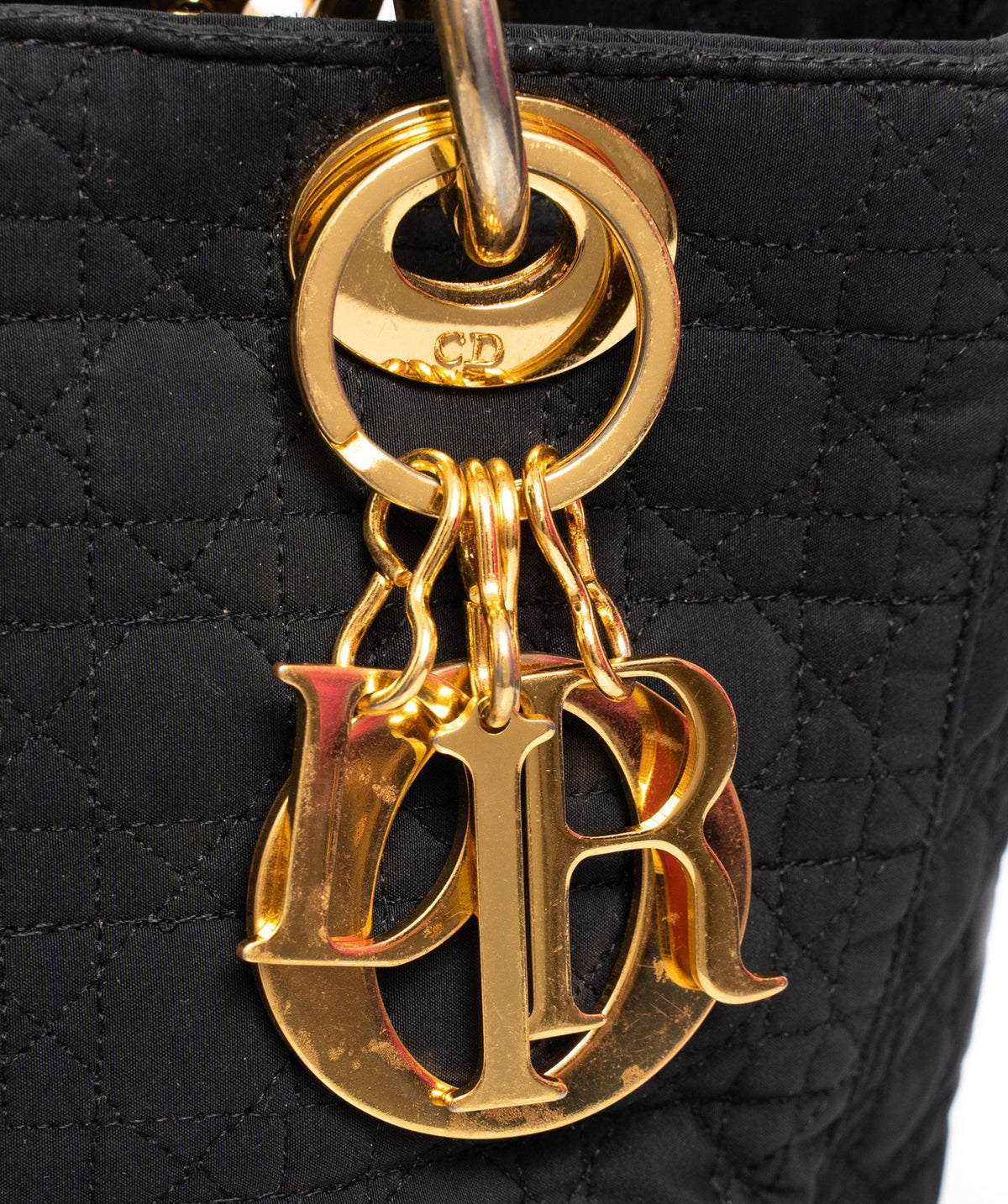 Christian Dior Canage Lady Dior Hand Bag Nylon Black - AWL1649 Dior