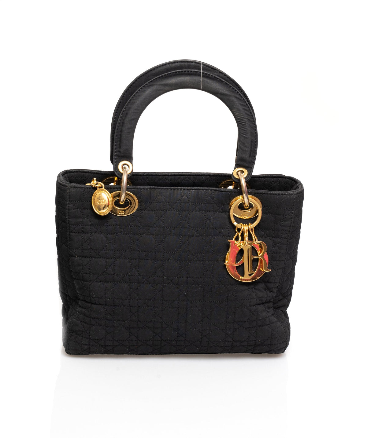 Christian Dior Canage Lady Dior Hand Bag Nylon Black - AWL1649 Dior