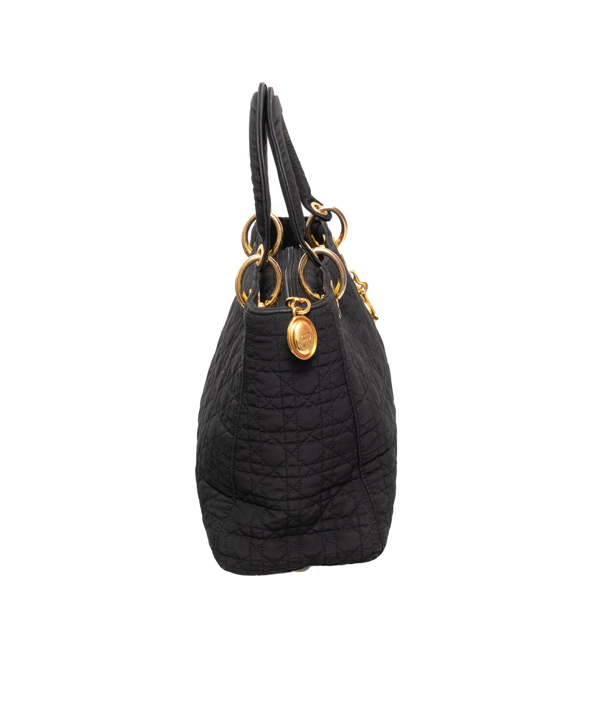 Christian Dior Canage Lady Dior Hand Bag Nylon Black - AWL1649 Dior